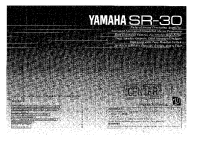 Yamaha SR-30 - Owners Manual 